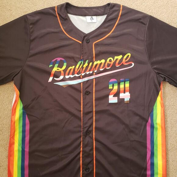 2024 Baltimore Orioles Size XL Pride Night Stadium Giveaway LGBTQ+ Jersey MLB - Picture 2 of 6